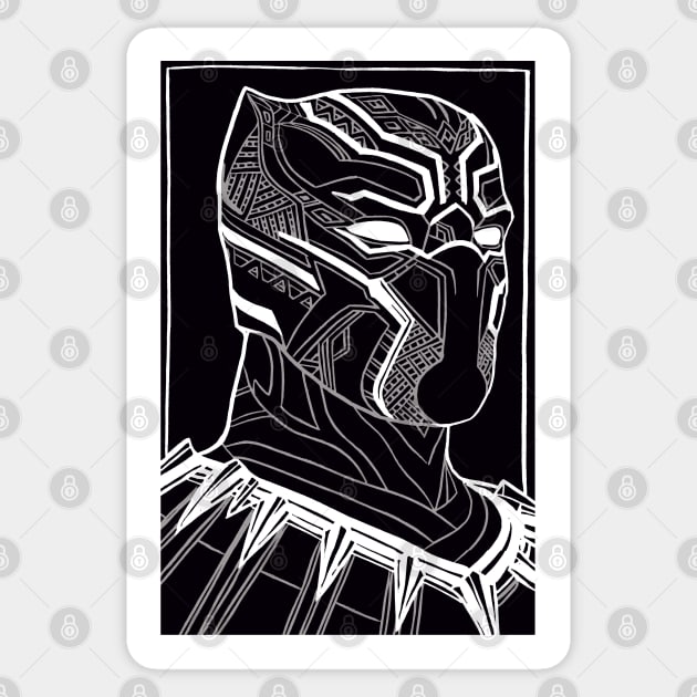 The Prince of Wakanda - Black Panther Sticker by Jomeeo